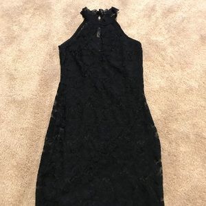 Black Lace Tight Dress